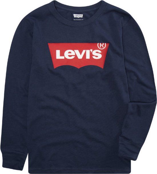 Levi's Kids Batwing Infant T-shirt Met Lange Mouwen - Blauw - 24 Months