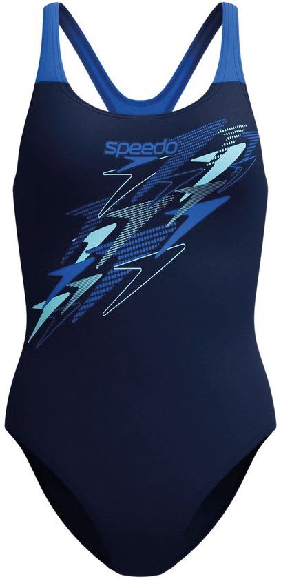 Speedo Medley Logo Medalist 1 Piece Dames Sportbadpak - Marine/Blauw