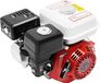 Moteur à essence - OHV, 4 temps, 212 cm³ - 7,5 ch - 3600 tr/min - vilebrequin de 20 mm - Démarrage par cordon - Refroidi par air - Convient aux karts et aux pompes à eau - Rouge
