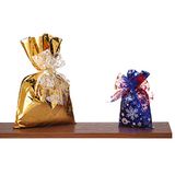 Favorit 50 geschenkzakjes van metallic, formaat 35 x 50 cm, 4 kerstmotieven