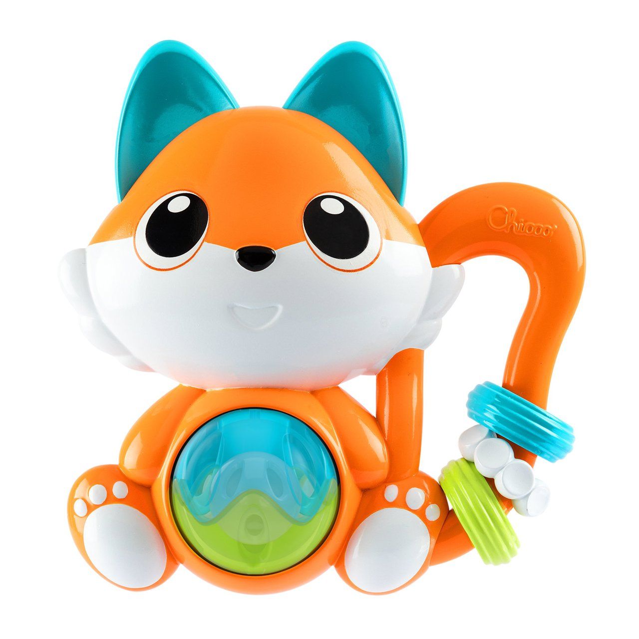 Chicco Muzikale Vos - Elektrische Rammelaar met Melodietjes | Motoriek & Bijtspeeltje (6-36M)