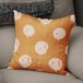 Bonamaison Decoratieve kussenhoes oranje en gebroken wit, 43x43 cm
