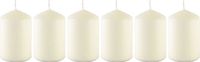Müller Kerzen - Set van 6 Witte Veiligheidskaarsen, 110 x 70 mm