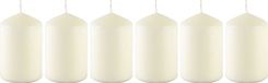 Müller Kerzen - Set van 6 Witte Veiligheidskaarsen, 110 x 70 mm