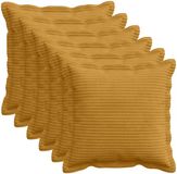 vidaXL - Kussensloop - 6 stuks - Geel - 35 x 35 cm - Katoensatijn