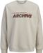 JACK & JONES JJBRAT SWEAT COL ROND Homme M Coton/Polyester Moonbeam