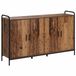 vidaXL Dressoir Oud hout 97 x 33 x 81 cm Bewerkt hout