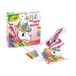 CRAYOLA - Super Pen eenhoorn neon, spel voor het oplossen van waskrijtjes en het maken van reliëftekeningen, creatieve activiteiten en cadeaus voor kinderen, leeftijd 8, 25-0510