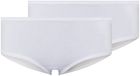 Skiny Broekje Advantage Cotton Stretch Panty Set van 2 - Wit - Maat L