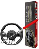 Tevlaphee Stuurslot, Antidiefstalslot voor Auto, Beveiliging tegen Diefstal, Universeel (Rood)