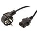 Value stroomkabel, recht IEC-Female, zwart, 3 m