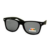 Merkloos / Sans marque LOUD AND CLEAR® Heren Zonnebril - Mat Zwart - Gepolariseerd Polariserend Polarized - Donkere Zwarte Glazen