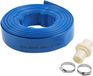 KATSU Tuyau plat en PVC pour pompes à eau 20 m x 38 mm raccord rapide 664445