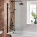 Hudson Reed Nox Pare baignoire arrondi – Design moderne noir