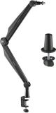 NanoRS Microfoonhouder met 3/8" en 5/8" schroefdraad | In hoogte verstelbaar tot 84,7 cm | 360° draaibaar | Geïntegreerd kabelbeheer | Tafel- en kabeldoorvoermontage | Max. belasting 1 kg | RS422