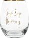 Ava & Ik Verre à vin sans pied – Sip Sip Hooray – Verre – transparent or