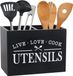 Unyqoos® Grand organisateur de cuisine – 2 compartiments, fond amovible, conception rectangulaire stable, 24,0 x 17,0 x 12,0 cm