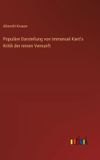 Populäre Outlook Verlag Immanuel Kant's Kritik der reinen Vernunft, Hardcover