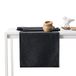 AmeliaHome Tafelloper 40 x 120 cm lotuseffect waterafstotend bladeren antraciet Gaia