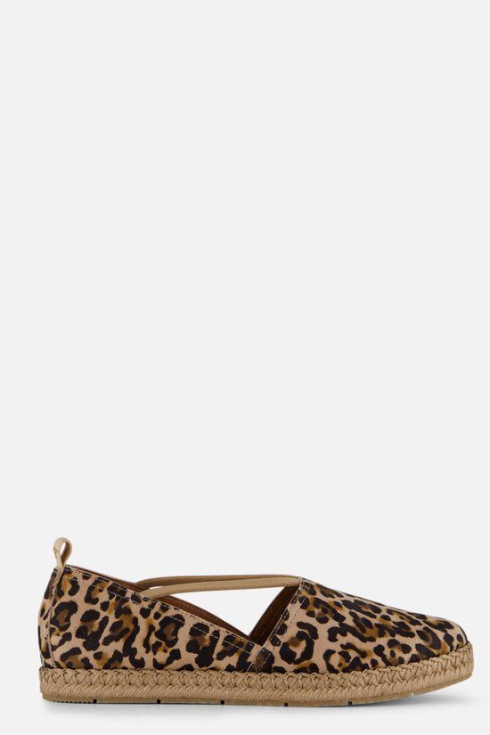 Tamaris Leopard Espadrilles Bruin Leer - Dames - Maat 40