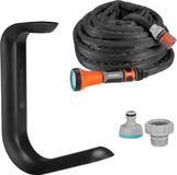 GARDENA Liano™ TapFix slanghouder + 10m Liano™ textielslang set