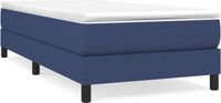 vidaXL Boxspring bed 90x200 cm stof blauw