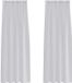 vidaXL Rideau Voilage Gris Clair 225 x 140 cm Polyester 2 Pièces