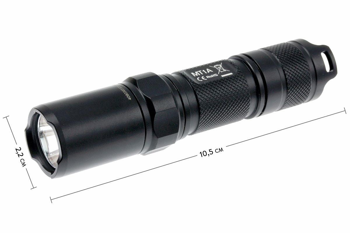 NITECORE Multi Task MT1A LED Mini zaklamp Werkt op batterijen 140 lm 55 g Zwart