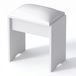 Gliese Krukje voor make-up tafel, make-up krukje, zitkrukje, make-up bankje, zitbankje, wit