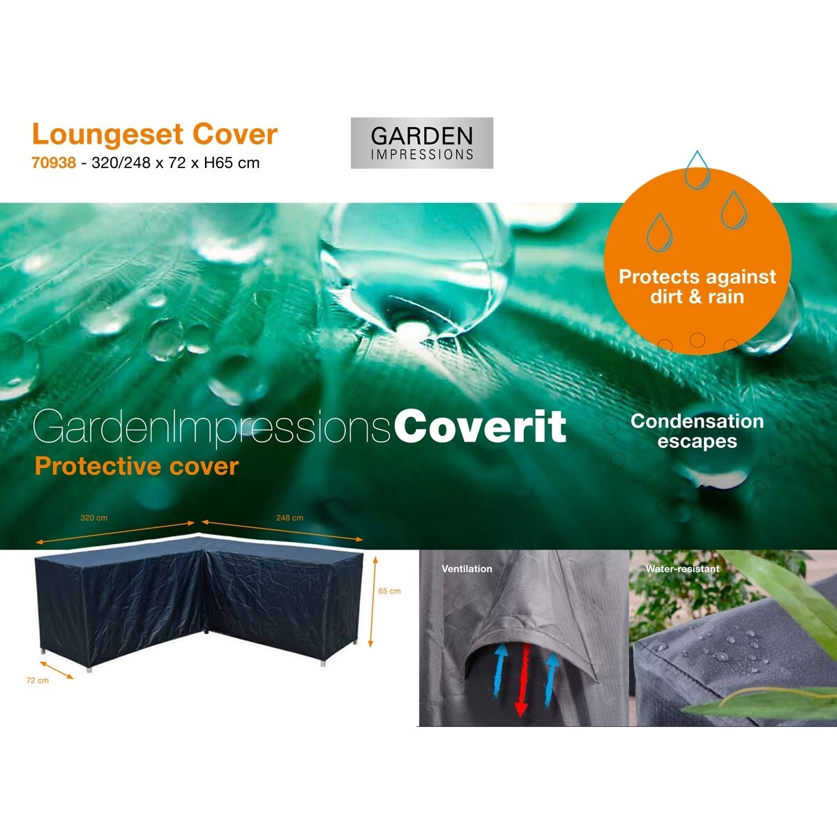 Garden Impressions Coverit loungeset hoes - Amazone Right