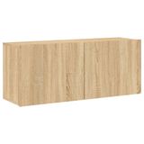 vidaXL TV-meubel wandgemonteerd 100x30x41 cm sonoma eikenkleurig