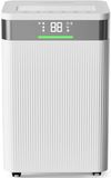 HAUSHOF Luchontvochtiger Elektrisch 20L/Dag, 41dB Stille Ontvochtiger met Negatieve Ionentechnologie voor 30m² Ruimte met 4,5L Tank en LED-display, 3 Modi Draagbare Luchtontvochtiger