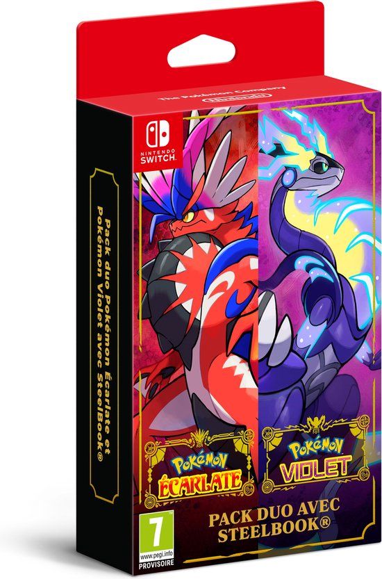 Nintendo Pokémon Écarlate & Violet - Steelbook Duopack - Nintendo Switch
