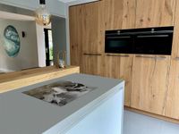 Chefcare Inductie Beschermer Abstracte Kunst - Donker Goud Marmer - Zwart Wit - 65x52 cm - Inductie Mat
