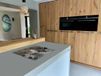 Chefcare Inductie Beschermer Abstracte Kunst - Donker Goud Marmer - Zwart Wit - 65x52 cm - Inductie Mat