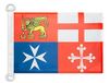 AZ FLAG Bootvlag Italië 4 maritieme republieken 45x30 cm Plastic Ringen