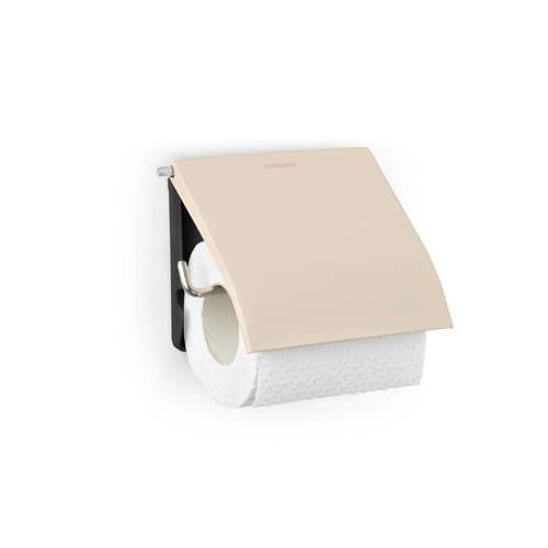 Brabantia ReNew WC Rolhouder - Soft Beige - Met Klep - Hangend - Zonder boren
