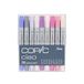 COPIC Ciao Marker Set C met 36 kleuren, all-round layout markers op alcoholbasis, in praktische acryl display voor opslag en gemakkelijke verwijdering.