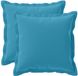 vidaXL - Kussensloop - 2 st - HOUTEN - Lichtblauw - 50 x 50 cm - Polyester