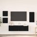 Prolenta Maison Exclusive Meuble TV exclusif - Ensemble de 5 pièces, finition bois imitation chêne noir, fabriqué en panneaux de particules