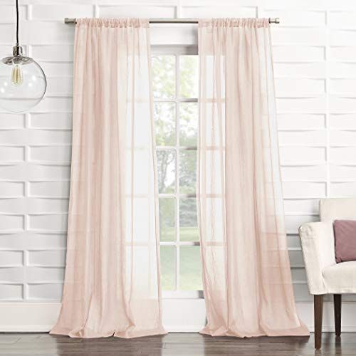 918 Tayla Sheer Voile Rod Pocket Curtain Panel