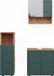 Vicco Meuble de salle de bain Irma, Chêne vert/doré, 3 pièces
