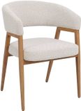 DÉJA Living Eetkamerstoel Fureso - Beige/Naturel - Set van 2