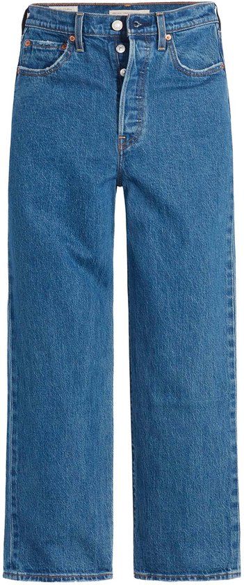 Levis Ribcage Straight Jazz Pop Broek Vrouwen W26 x L29 Lichtblauw