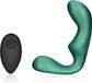 Shots Ouch! OU908MGR Pointed Vibrating Prostate Massager with Remote Control Metallic Green