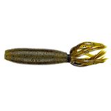 Yamamoto 92F-10-297 Fat Ika, 10,2 cm, verpakking van 10 stuks, Green Pumpkin/Black Flake
