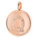 Lucardi Dames Gerecycled just.d stalen hanger roseplated letter kristal - Hanger - Staal - Rosékleurig