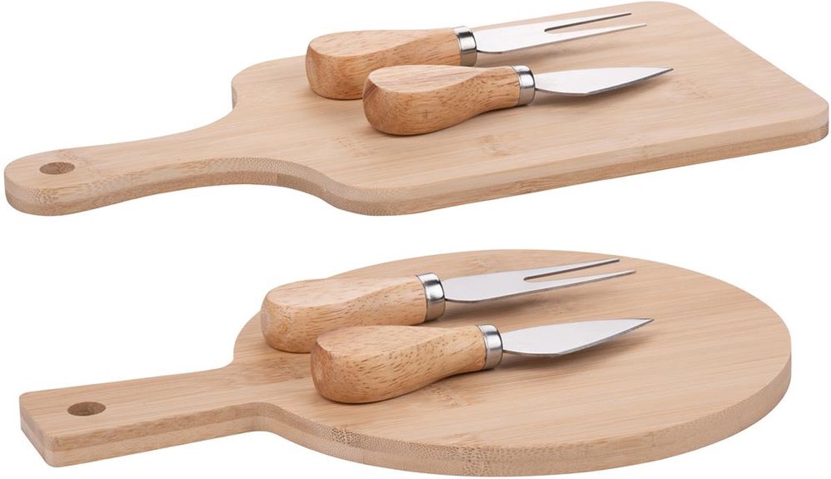 Alpina Kaasplank-set , Bamboe, 25 x 18 x 2,8 cm