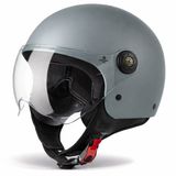 VINZ Helmets VINZ Duoro Scooterhelm - ECE 22.06 Gekeurde Jethelm voor Motor, Brommer & Snorfiets - Licht Gewicht - Grijs - S