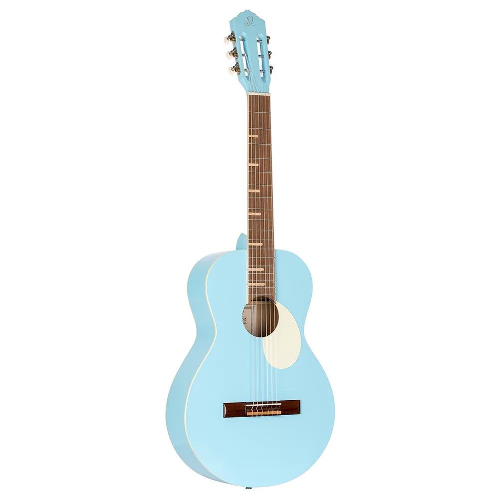 Ortega Gaucho Series RGA-SKY Sky Blue 4/4 Classical Guitar with Gigbag